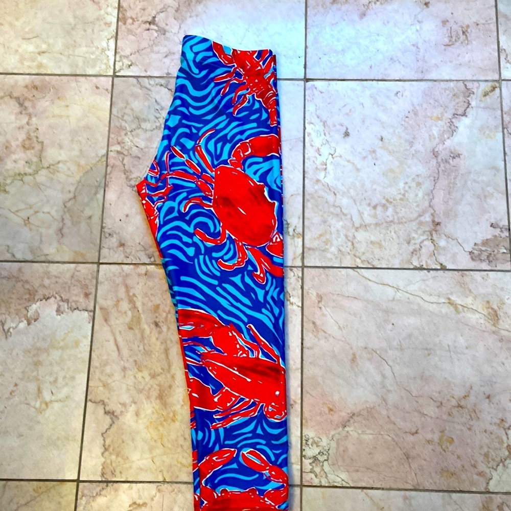Crop crab workout leggings